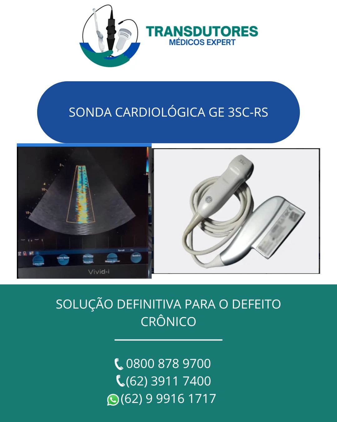 CONSERTO DO SONDA CARDIO GE 3SC RS
