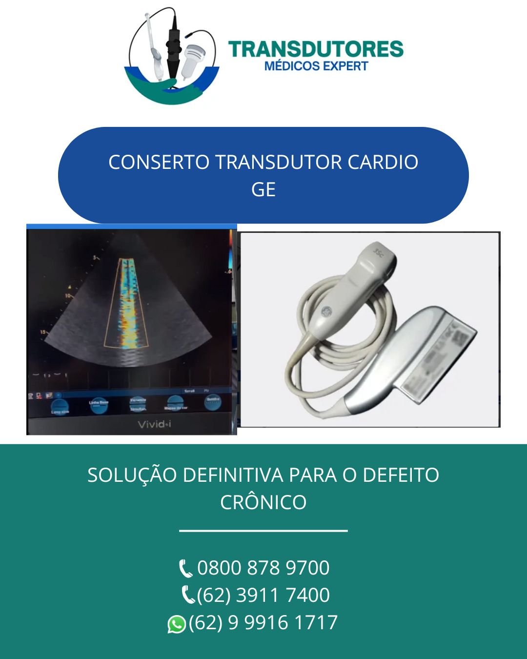 CONSERTO TRANSDUTOR CARDIO GE 3SC RS